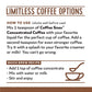 Coffee Snax Cold Brew Coffee Concentrate, Unsweetened Black Coffee Concentrate With No Added Sugar (Bulk 96 Servings Bottle)