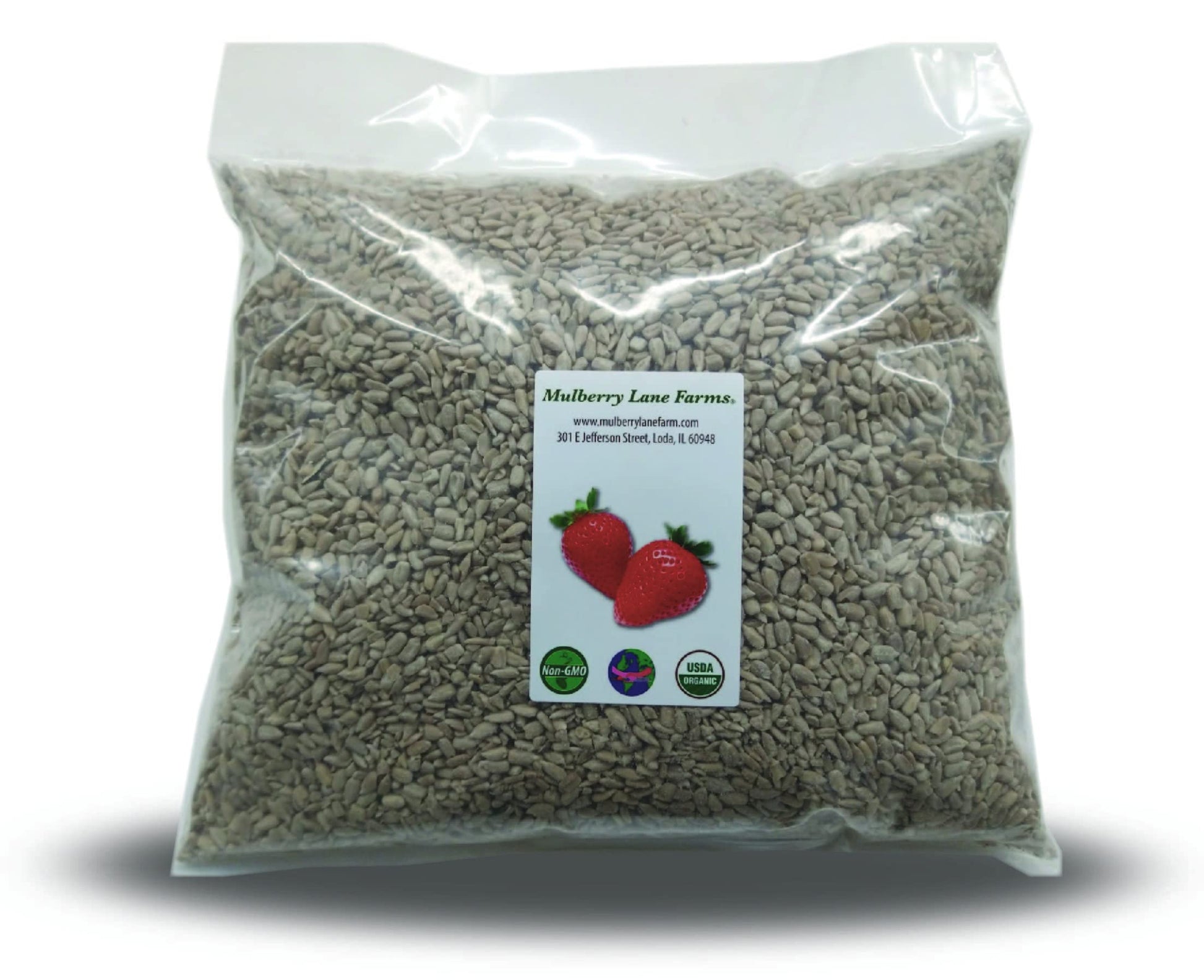 Sunflower Seeds, 5 Pounds Raw, Hulled, Unsalted, No Salt, Usda Certified Organic, Non-Gmo Bulk, Product Of Usa, Mulberry Lane Fa