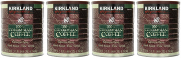 Kirkland Signature, Colombian ncZFD Coffee Supremo Bean 3 Pounds (Pack of 4)