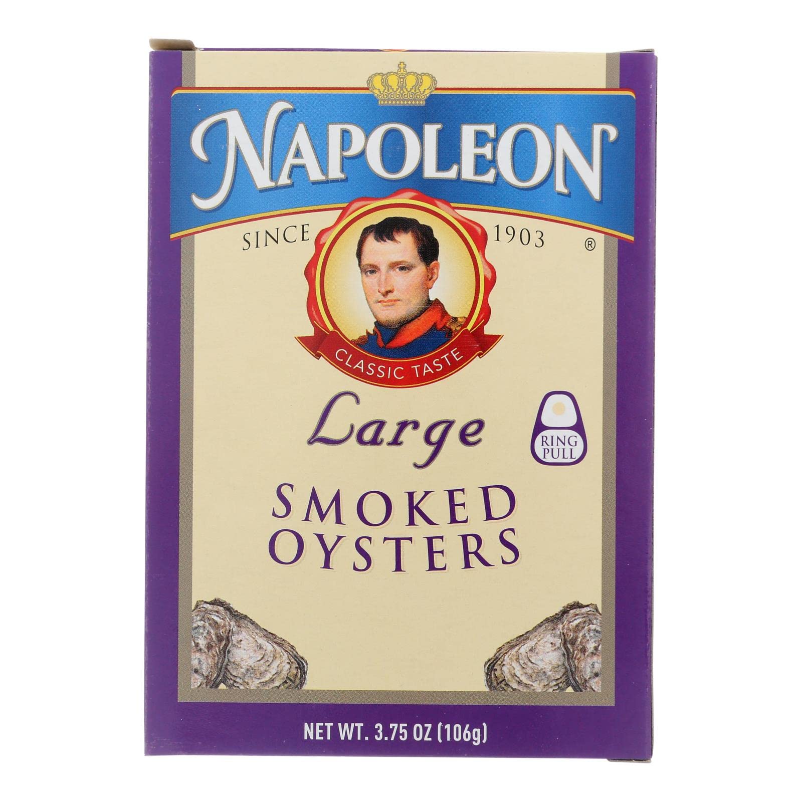Napoleon Oysters Smoked, 92 Ounce Pack, Model 24-160, No Color