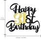 31St Happy Birthday Cake Topper Happy Birthday Cake Decoration 31St Birthday Party Decoration Gift Plugin