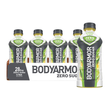 BODYprotective covering ZERO Sugar Lemon Lime  Sugar Free Sports Drink - Low-Calorie Hydration - Natural Flavors with Potassium Packed Electrolytes  Antioxidants  and B-vitamins  28 fl oz (Pack of 12)