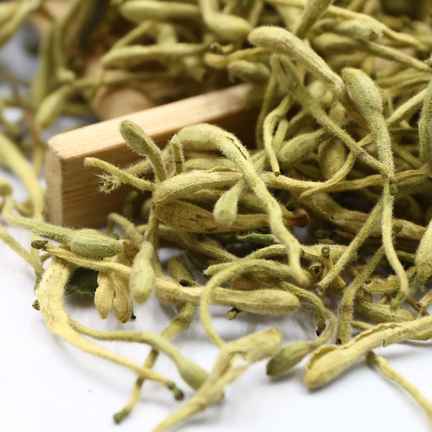 Fullchea - 100% Pure Natural Dried Honeysuckle - Jin Yin Hua Honeysuckle Tea - Premium Lonicera Japonica Flower Tea - Detox & Wellness Support - 1.58Oz/45G