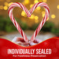 Giant Candy Cane Sticks 2 Pack Gift box - 10 Inch Individually Wrapped Christmas Candy Peppermint Flavor For Stocking Fillers, H