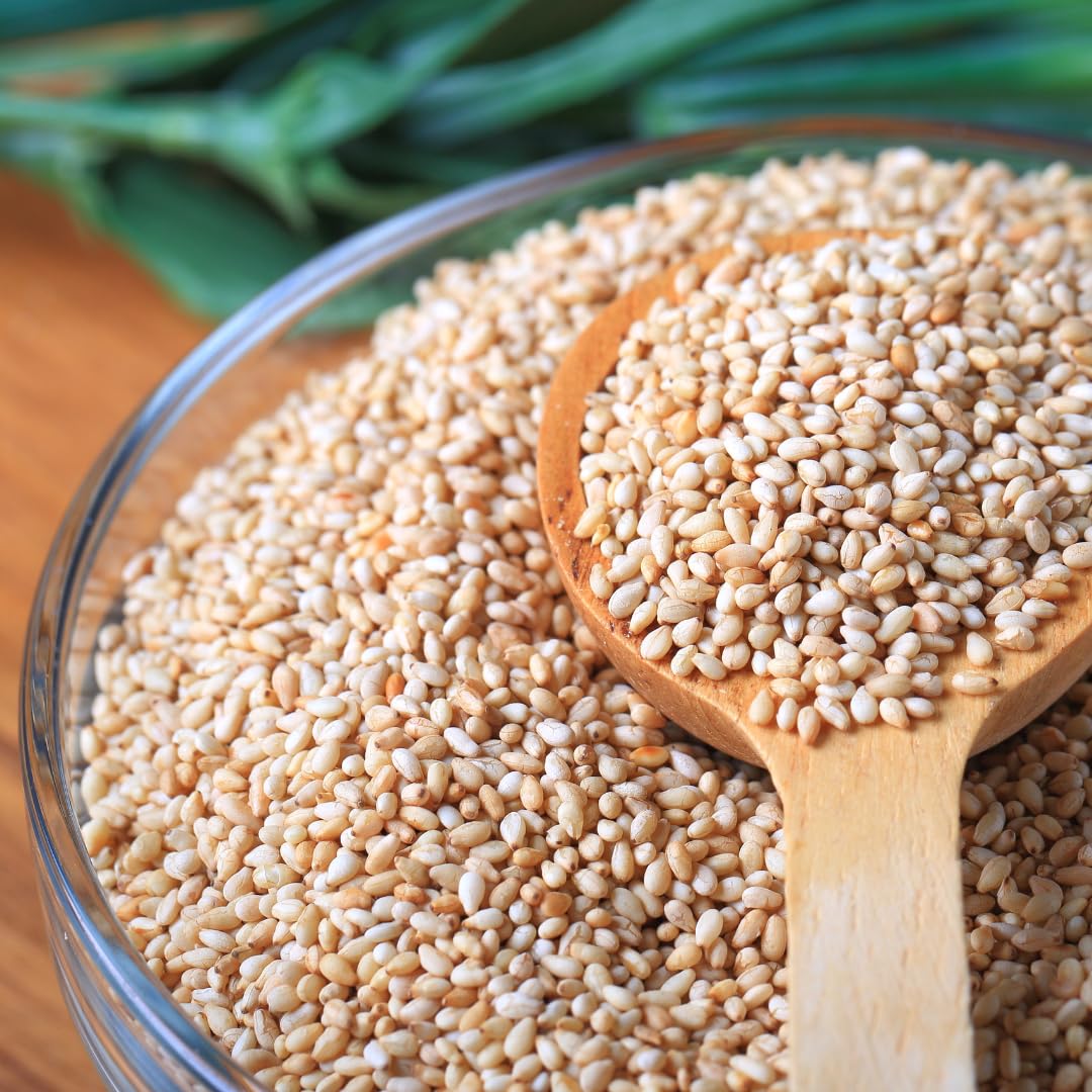 Granaroma White Sesame Seeds, 13.9 Oz, Garnish & Seasoning, Versatile Seeds, Nutty Flavor