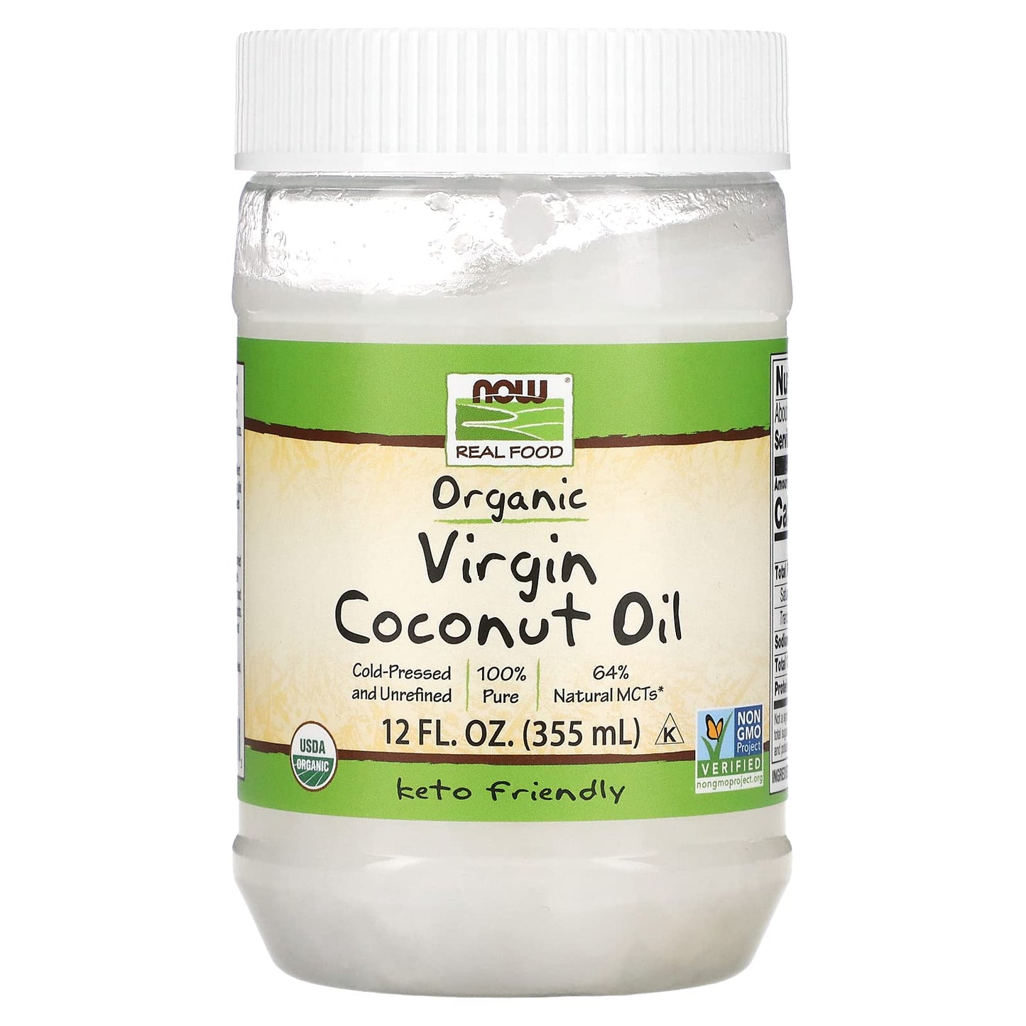 Now Foods Organic Virgin Coconut Oil, 12 Oz