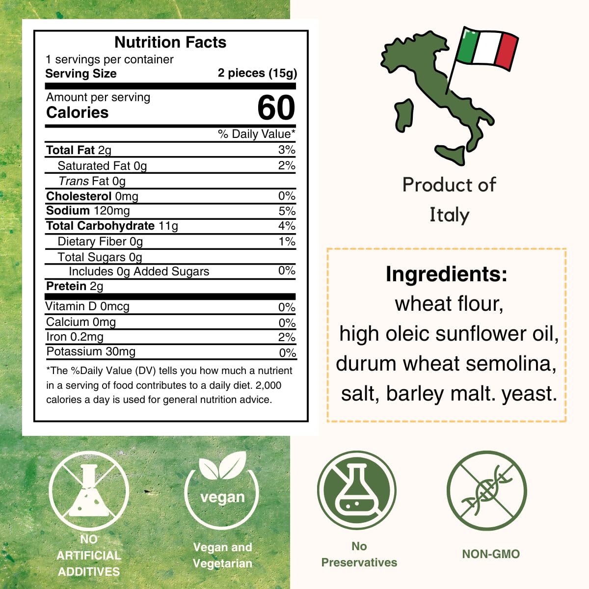 I Macoritti Maxi Breadsticks | Dip & Bread Sticks Snacks - Authentic Italian Bread Snack, Grab-And-Go Convenience, Oven-Baked, M