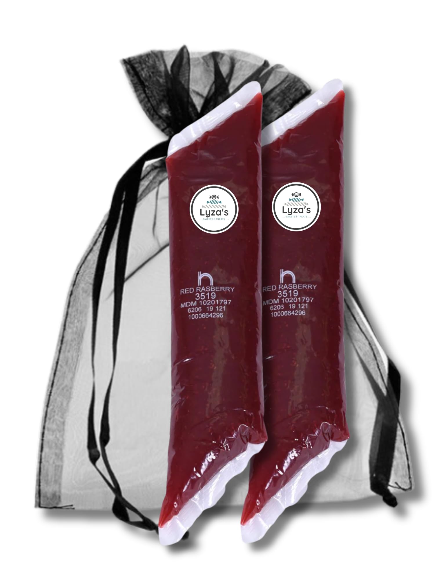 Pie & Pastry Filling - 2 LB Bags - Gift Pack of 2 By Lyza's Sweets & Treats (Red Raspberry)
