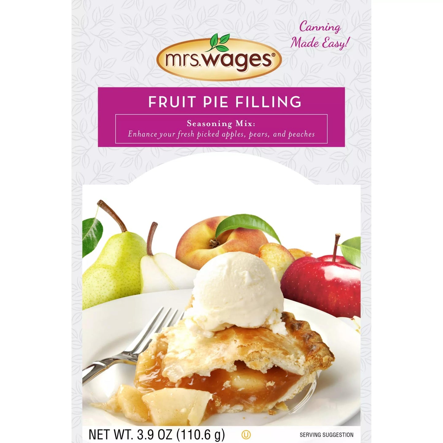 Mrs Wages Apple Pie Mix, 3.9 Ounce (Pack of 4)