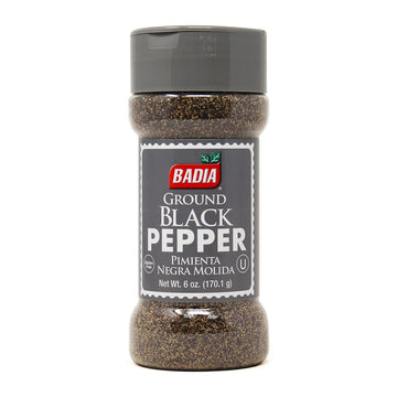 Badia Black Pepper Ground, 6 Ounce