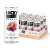 Lucky Energy Sugar Free Energy Drink, 16oz Can, 12-Pack, Son of a Peach, Zero Sugar, 200mg Caffeine, with Maca & Ginseng