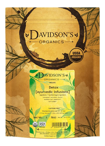Davidson'S Organics, Ayurvedic Infusions, Detox, Loose Leaf Tea, 16-Ounce Bag