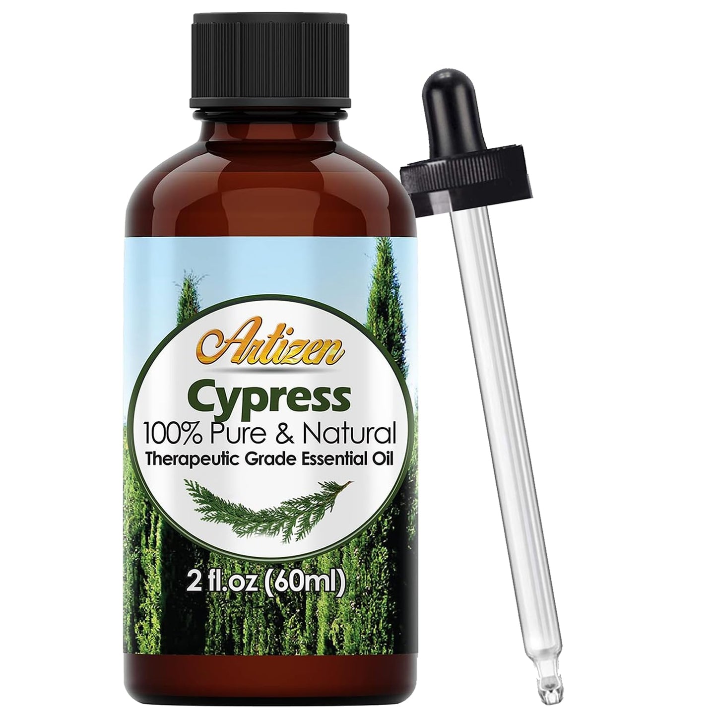 Artizen 2Oz Oils - Cypress Essential Oil - 2 Fluid Ounces