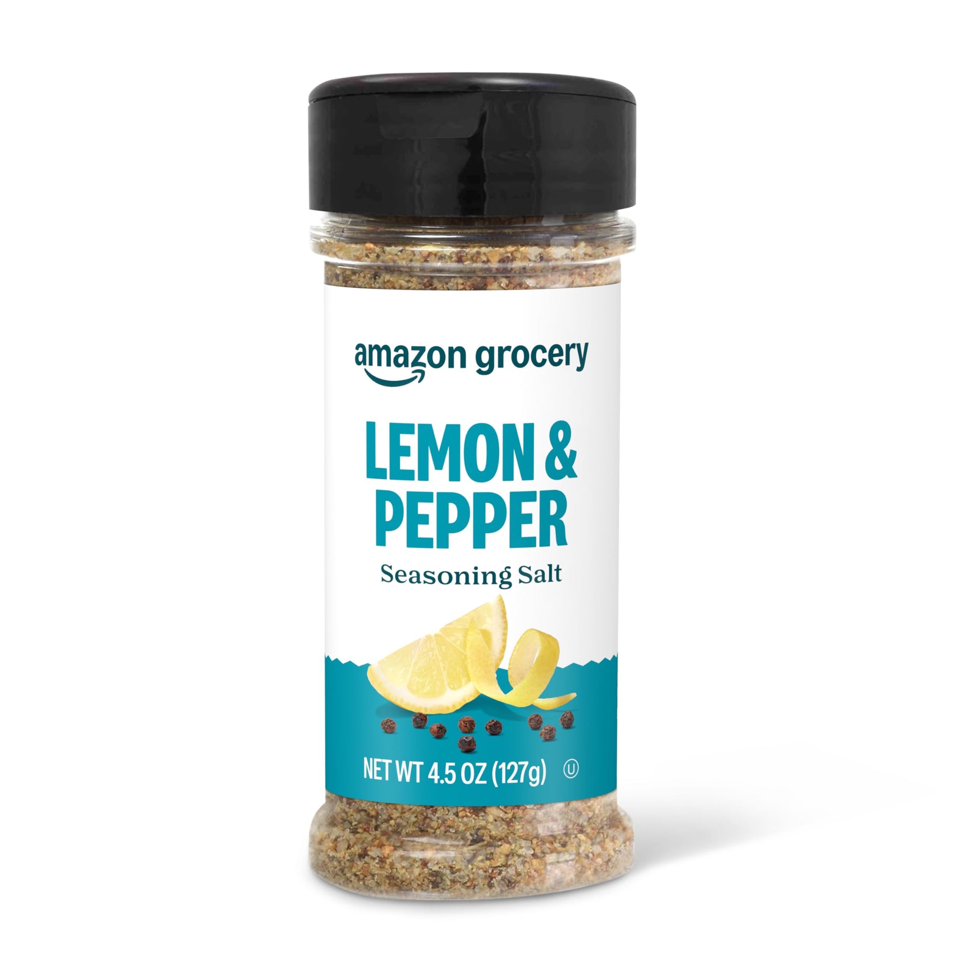 Happy Belly Lemon Pepper Seasoning Salt, 4.5 Ounce, Pack of 1