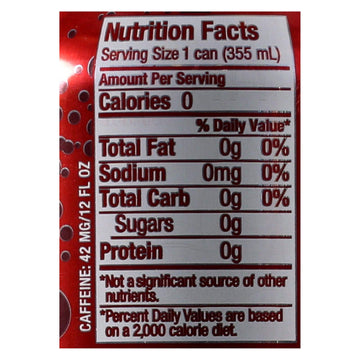 Zevia Soda Dr Zevia Diet Natural, 12 Fl Oz, Clear, Model VLX-677
