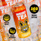 WEIRD Organic White Peach Oolong Tea, 16oz Cans, 160mg Organic Caffeine, Pack of 12