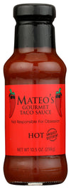 Mateos Gourmet Taco Sauce Hot - 10.5 oz