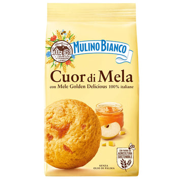 Mulino Bianco Authentic Italian Biscuits with Apple Filling 8.82oz Brown