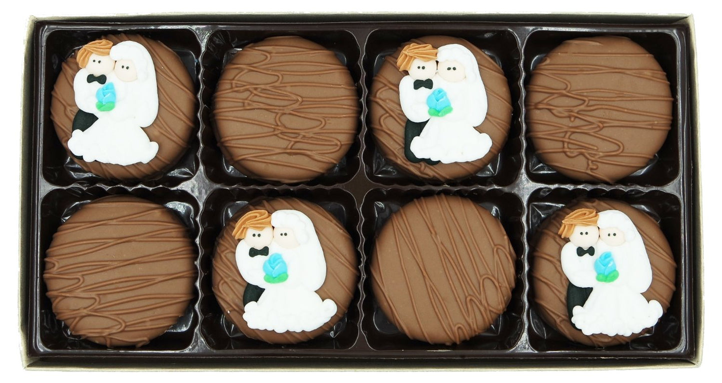 Philadelphia Candies Milk Chocolate Covered OREO Cookies, 8 oz, Wedding