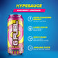 G Fuel Hype Sauce Energy Drink, Sugar Free, 300 mg Caffeine, Raspberry + Lemonade Flavor, 16 Fl Oz, Pack of 12, Yellow