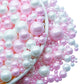 Se Si&Moos White And Pink Pearl Sprinkles For Decorating Edible Cake Cookie Pearls Cupcake Decorations Pink And White Sprinkles