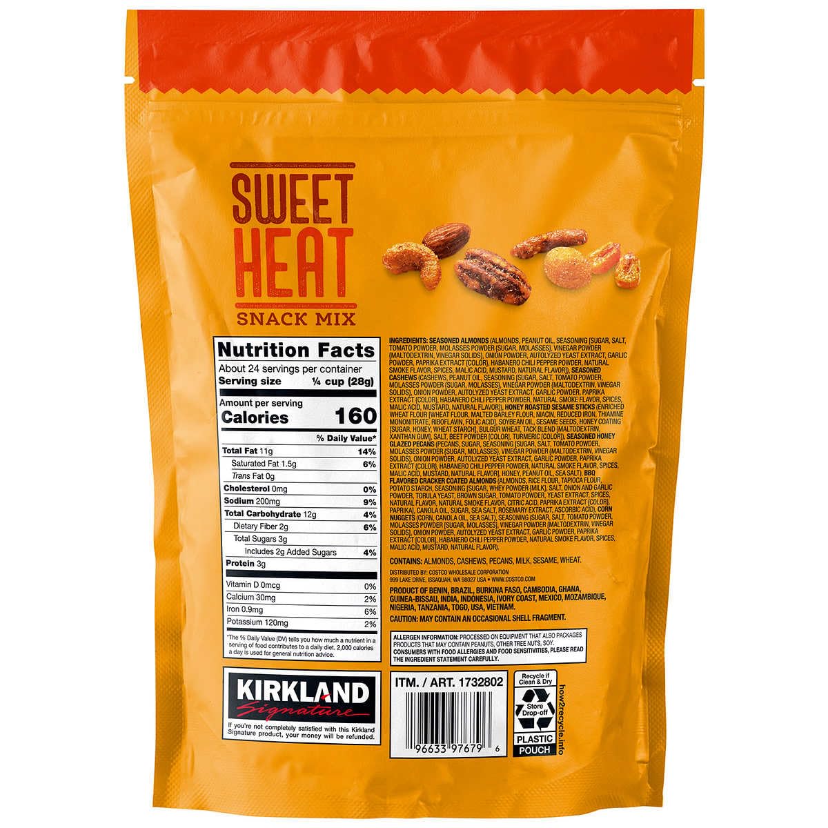 Kirkland Signature Sweet Heat Snack Mix, 24 oz (680g), Pack of 1