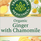 Traditional Medicinal Organic Ginger With Chamomile Tea - 16 Bags
