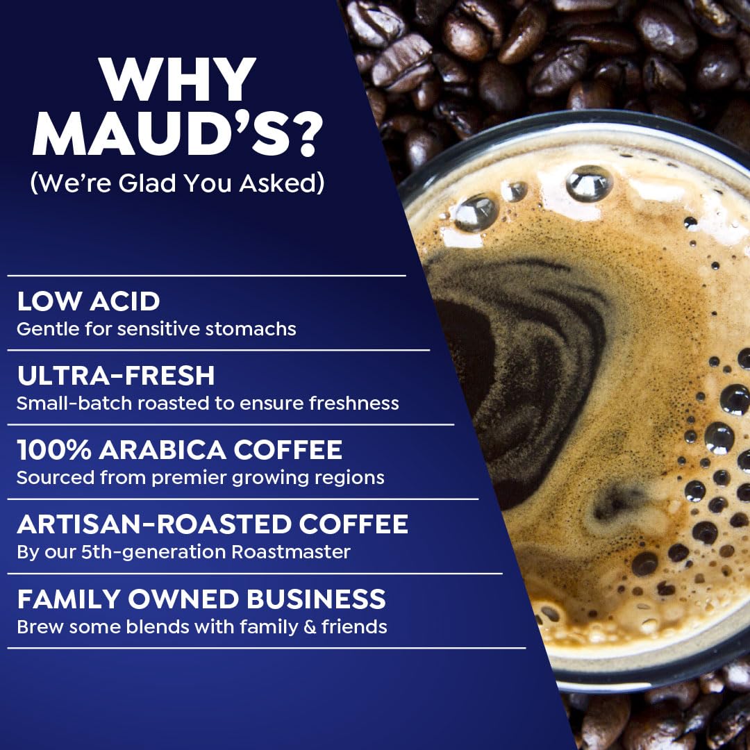 Maud'S French Roast Coffee Pods, 200 Ct, Dark Roast Coffee In Recyclable Single Serve Pods - 100% Arabica Coffee, Compatible Wit
