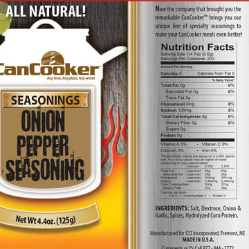 CanCooker Onion and Pepper Seasoning Blends for Grilling, BBQ & Camping - Pack of 2