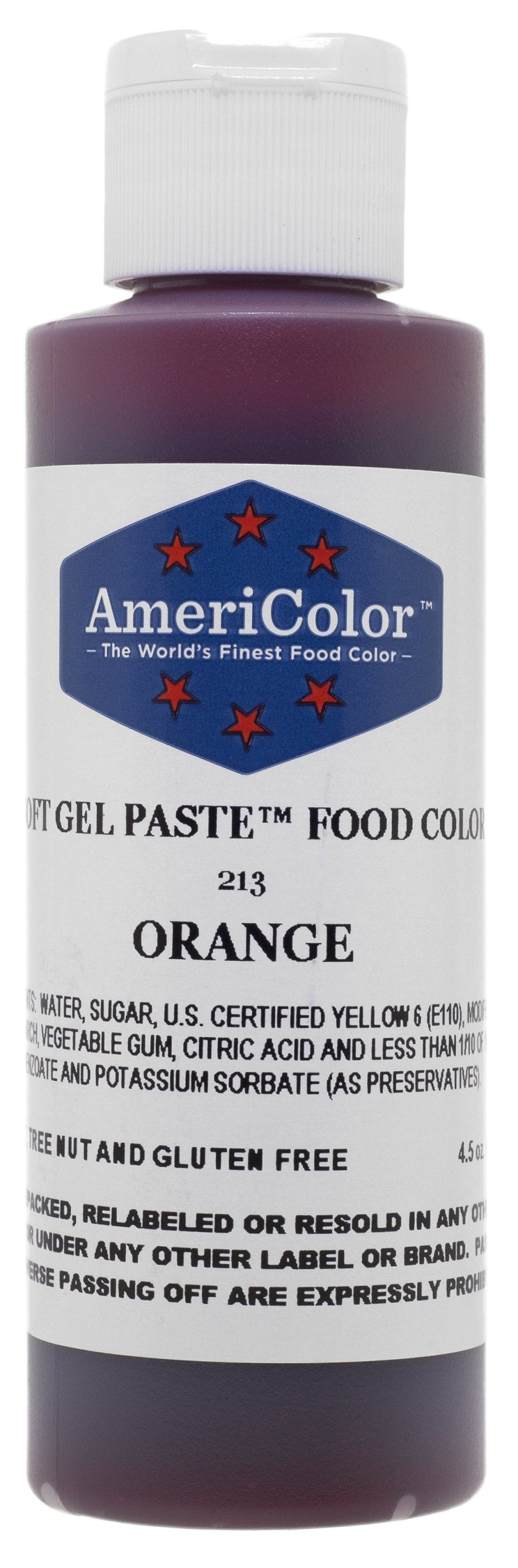 Americolor Soft Gel Paste Food Color, 4.5-Ounce, Orange