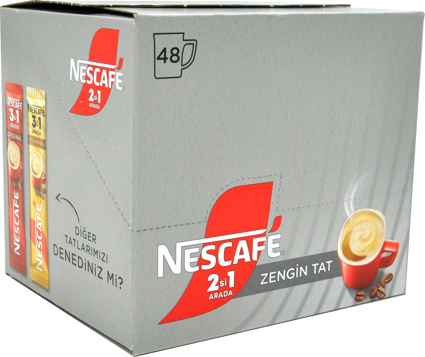 Nescafe 2 In 1 Unsweetened 48 Sticks