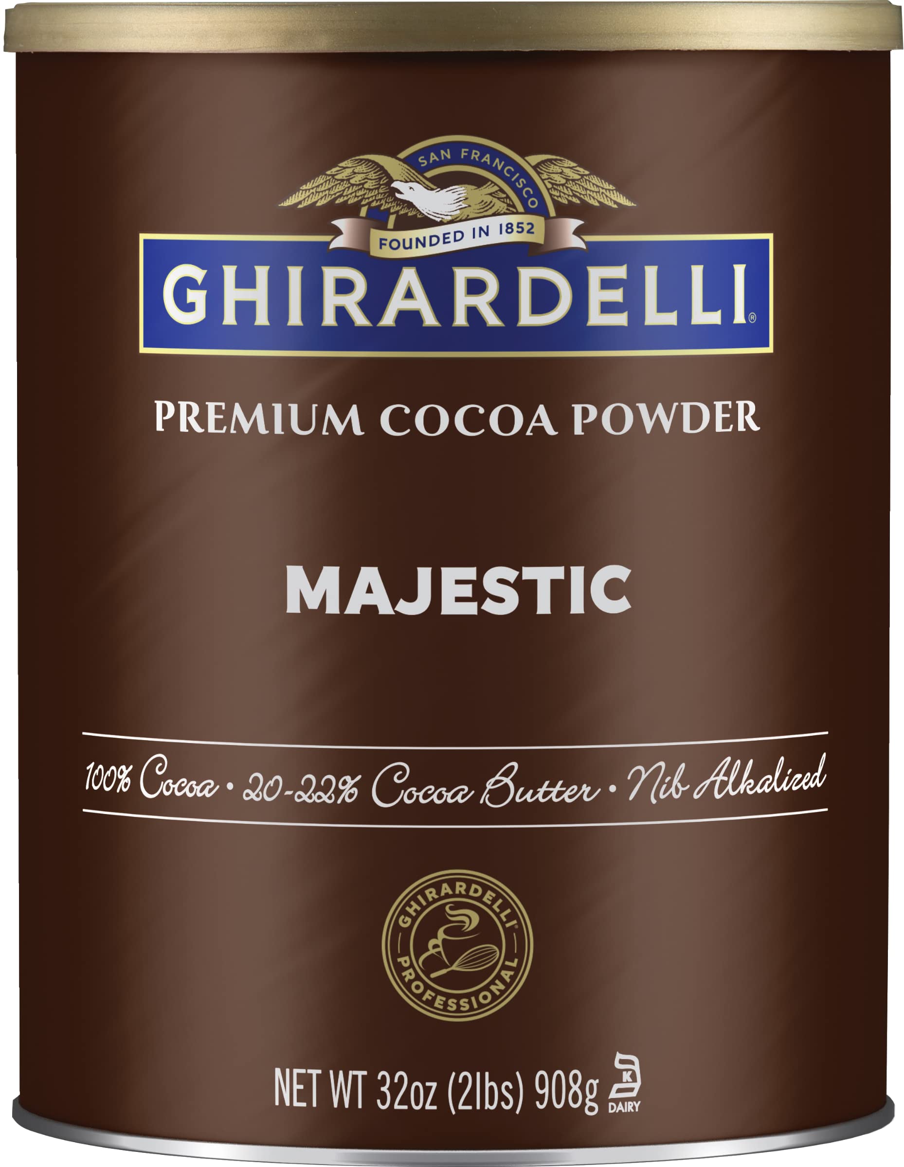 Ghirardelli Majestic Premium Cocoa Powder, 32 oz