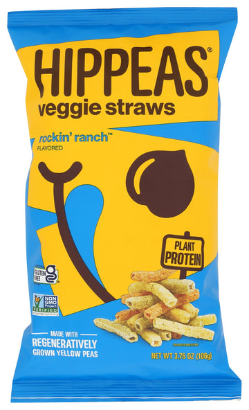 HIPPEAS Rockin' Ranch Veggie Straws, 3.75 OZ