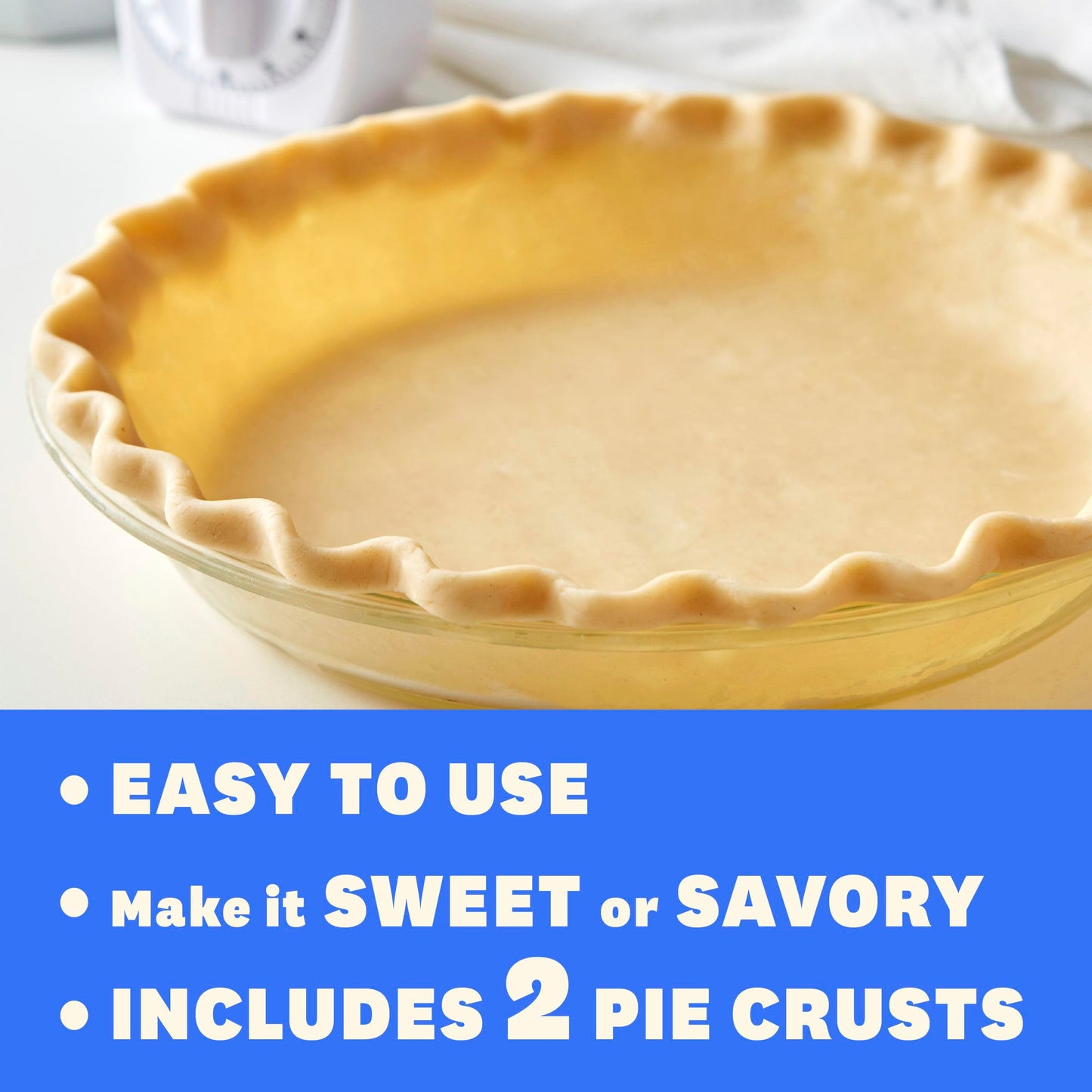 Pillsbury Premade Refrigerated Pie Crust, Two Pie Crusts, 14.1 oz