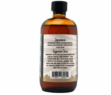 Barrel Roll Bar Essentials Cocktail Mixers - All-Natural Demerara Drink Mix - 8 Fl Oz - Small Batch Cocktail Syrups