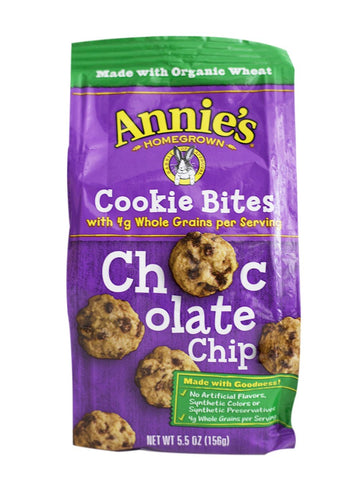 Annie 's Chocolate Chip Organic Cookie Bites, 6.5 oz