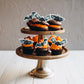 Gyufise 60Pcs Edible Halloween Bat Cupcake Toppers Edible Wafer Paper Bat Halloween Cupcake Picks For Baby Shower Kids Halloween