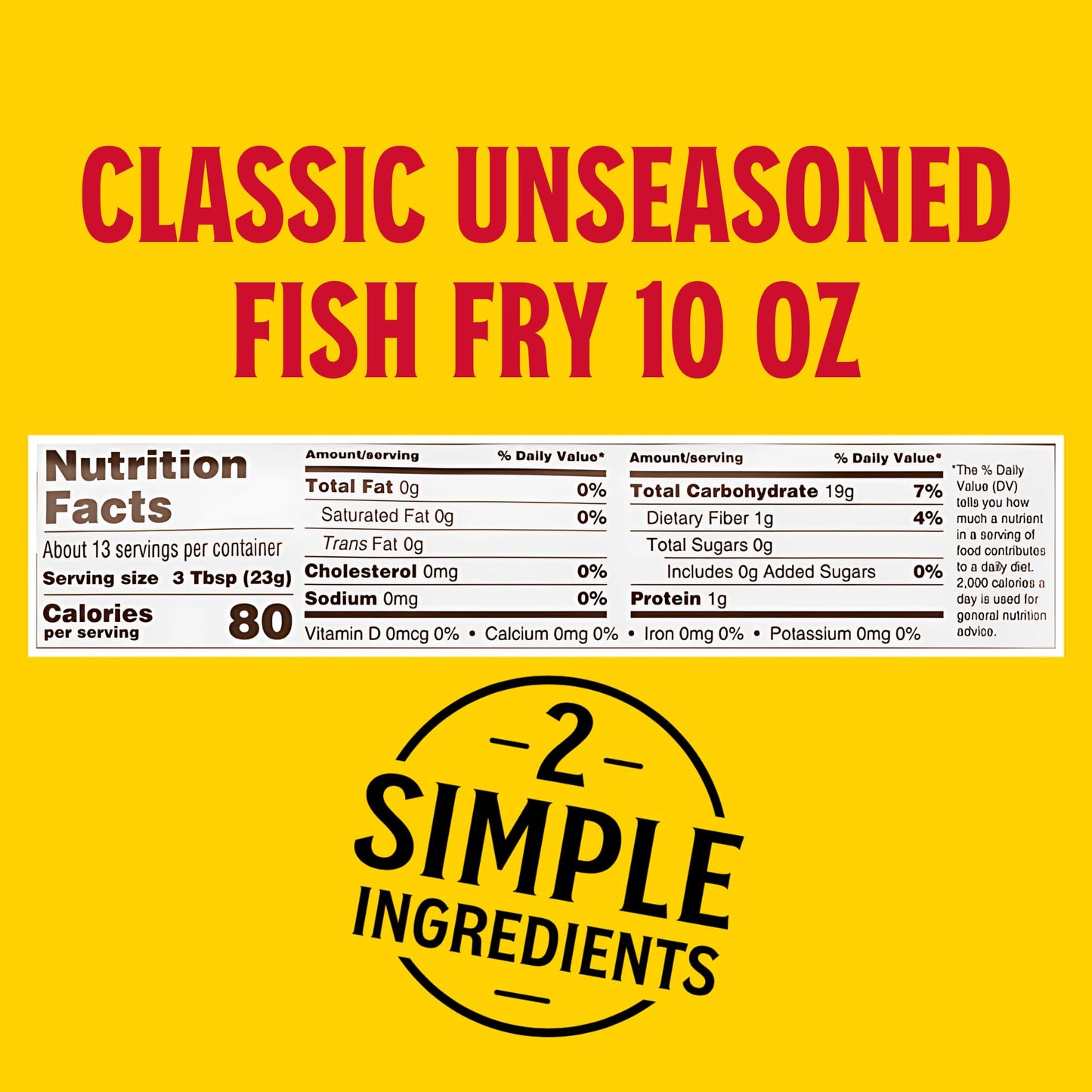 Louisiana Fish Fry Products Unseasoned Classic Fry Seafood Breading Mix, Pack Of Two (10 Ounce Bags, Formerly ''All Natural'', N
