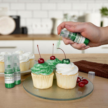 Tinker Dust - Classic Green (4G 1X Mini Pump) Edible Glitter For Desserts, Beverages, Cupcakes, Cake Pops And Cookies By Bakell
