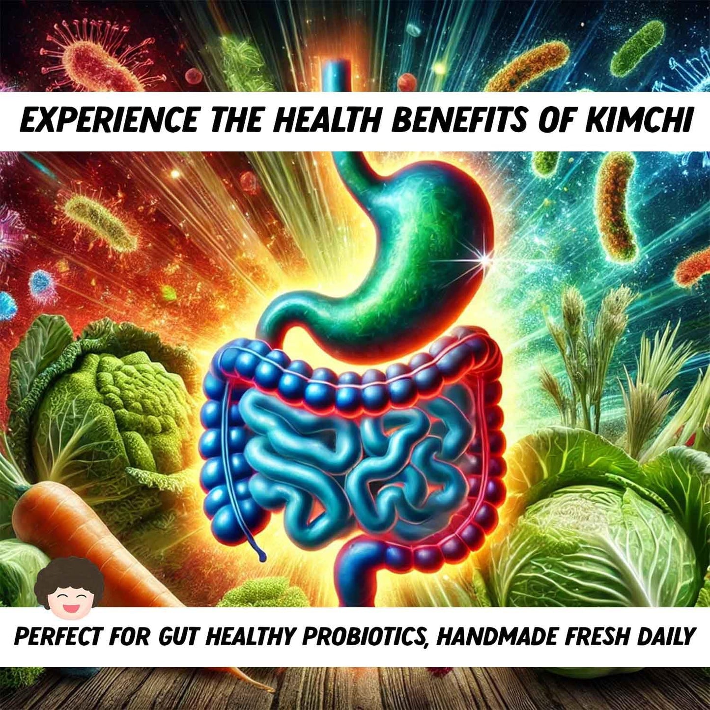 Seoulmate Napa Cabbage Kimchi 56oz (3.5 lb) - Authentic Korean  Probiotic  Gut-Healthy  Small Batch  Made in USA