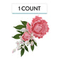 Global Sugar Art Premium Closed Peony Sugar Cake Flowers Spray, Pink, 1 Count