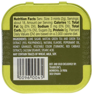 Trader Joe'S Green Tea Mints (Pack Of 2)