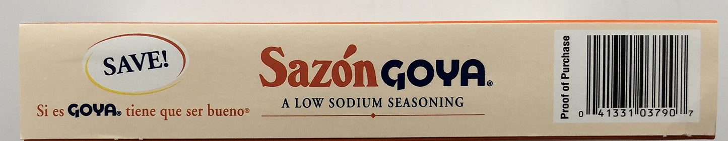 Goya Foods Saz  n Seasoning with Coriander & Annatto, No Salt Added, 3.52 Ounce (Pack of 18)