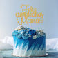 COSIBOA Cake Topper, Gold Glitter, Best Mom Ever, Happy Birthday, FT-0012