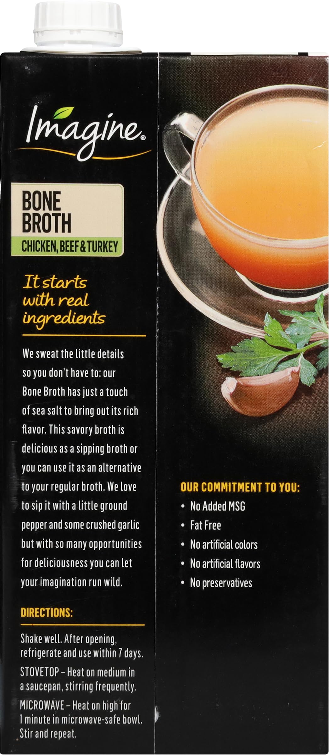 Imagine Bone Broth Chicken Beef & Turkey 32 Oz