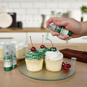 Tinker Dust - Christmas Green (4G 1X Mini Pump) | Edible Glitter For Desserts, Beverages, Cupcakes, Cake Pops And Cookies By Bak