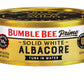 Bumble Bee Prime Solid White Albacore Tuna In Water, 5 Oz Cans (Pack Of 12) - Premium Wild Caught Tuna - 31G Protein Per Serving - Non-Gmo Project Verified, Gluten Free, Kosher