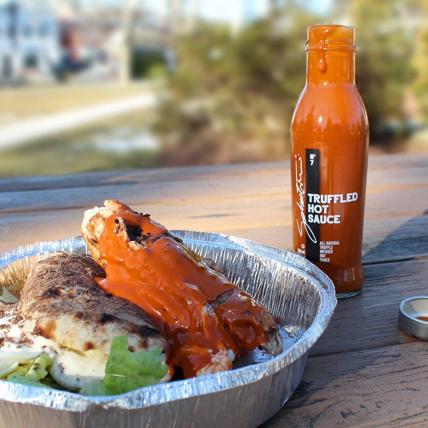 Sabatino Tartufi Truffle Hot Sauce, Gourmet Truffle Hot Sauce With Ripe Calabrian Chili Peppers, Infused With White Truffles, Kosher, Vegan, Vegetarian, Non-Gmo Project Certified, 10 Oz