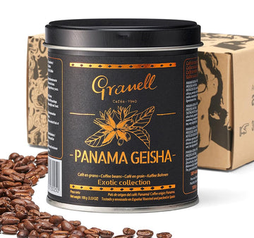 Panama Geisha Coffee Beans: Caf  s Granell Hacienda Esmeralda Whole Bean Coffee Medium Roast, Premium Low Acid Panama Coffee fro
