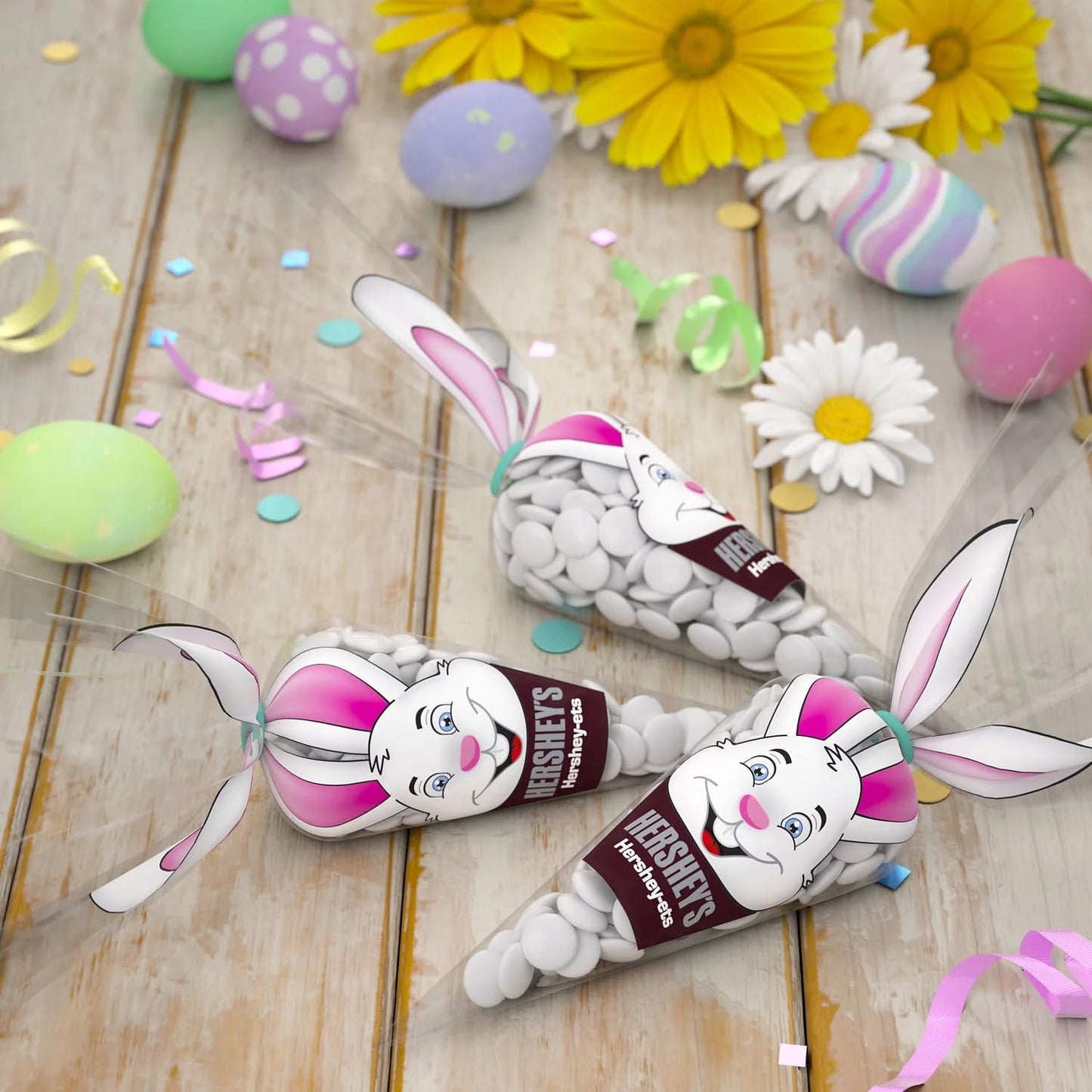 Hershey Ets Candy Coated Milk Chocolate Easter Candy Carrot Bag 3 Pack - For Basket Stuffers, Egg Hunts, And Party Favors